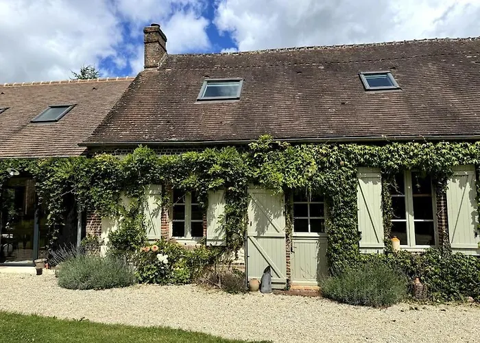 度假居 Superbe Longere Percheronne Renovee Prepotin